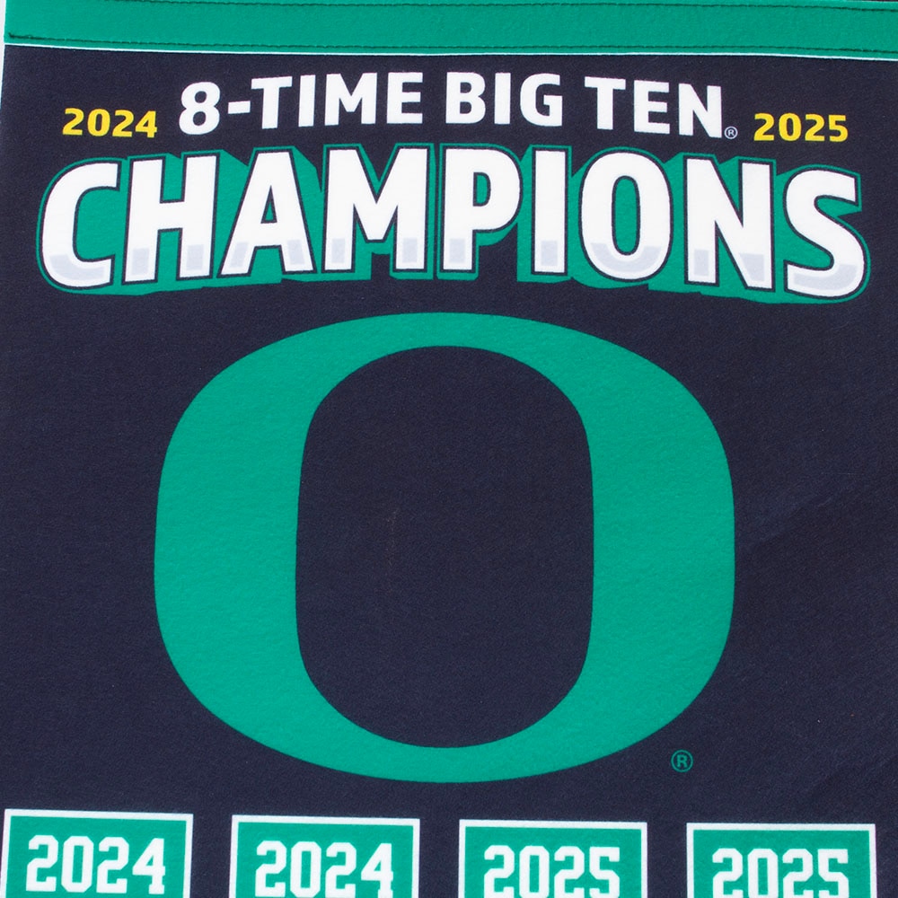 Big Ten Champs, Sewing Concepts, Black, Banners, Gifts, 15"x24", Felt, Eight Time Champions, 976741